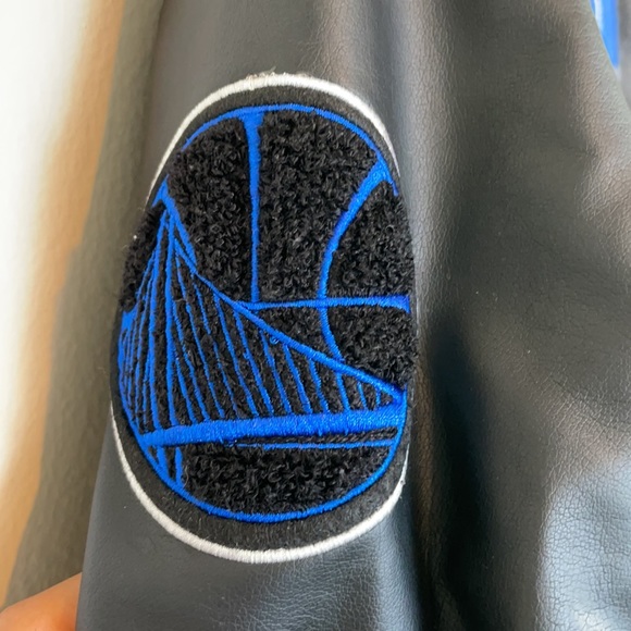 NBA SF Warriors Jacket Size M/10-12 - Picture 4 of 8